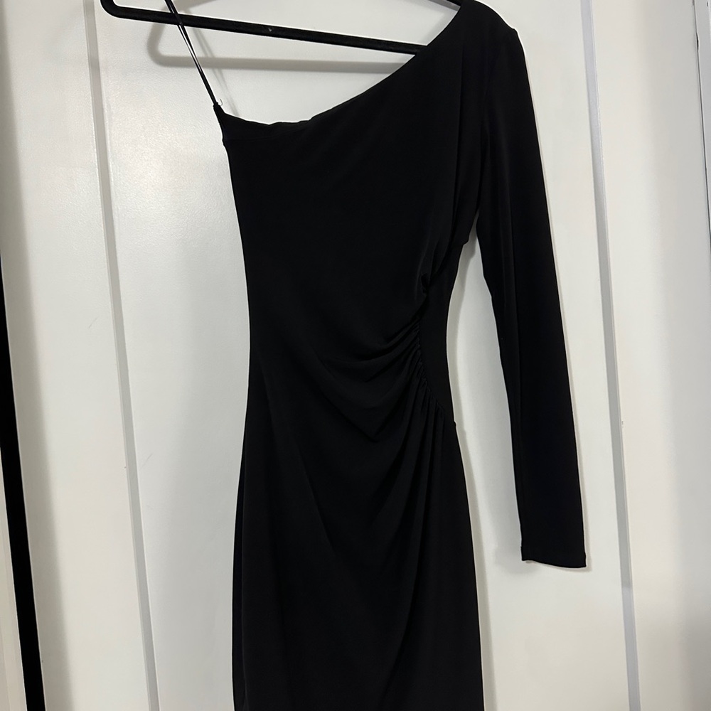 Guess Black One-Shoulder Dress